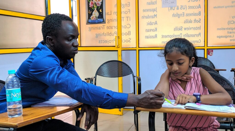 Group class at SM Academy language institute Bangalore